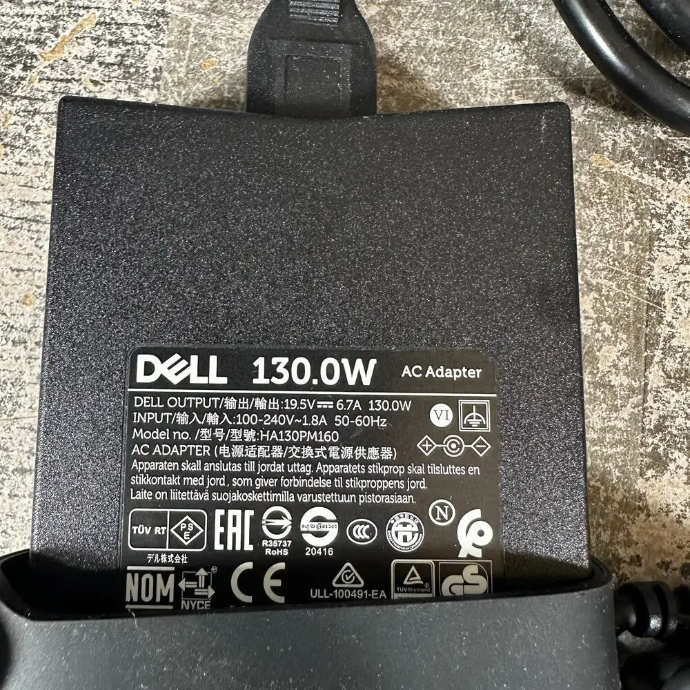Genuine Dell Laptop Charger AC Power‎ Adapter HA130PM160 06G99N 19.5V 6.7A 130W